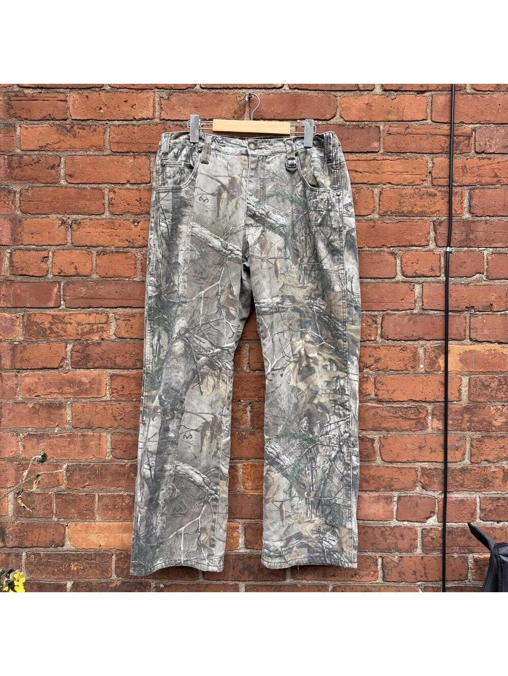 real tree forest camo insulated jeans 00s 32x30